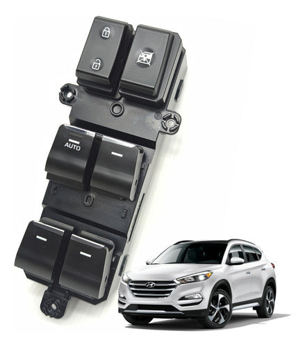 Botão Vidro Elétrico Hyundai New Tucson - 2017 a 2022 - Tecla Motorista AUTO