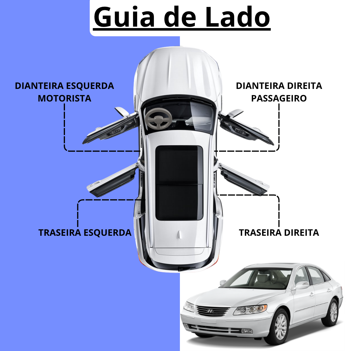 Limitador Porta Hyundai Azera 2007 a 2011